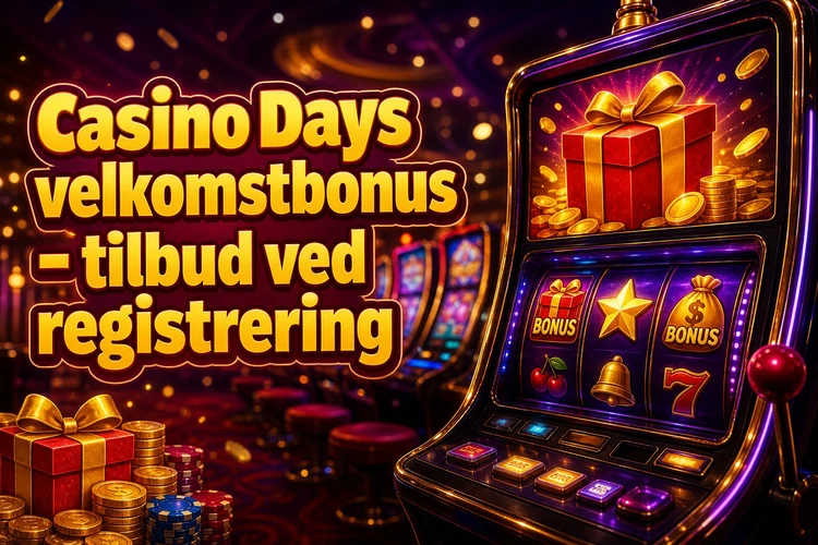 Casino Days velkomstbonus - tilbud ved registrering