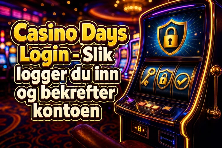 Casino Days Login - Slik logger du inn og bekrefter kontoen