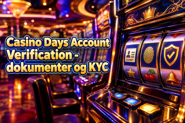 Casino Days Account Verification - dokumenter og KYC