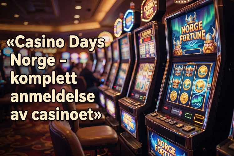 Casino Days Norge - komplett anmeldelse av casinoet