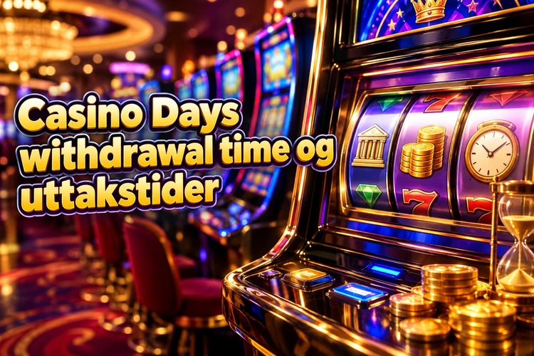 Casino Days withdrawal time og uttakstider